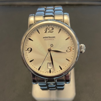 Gents pre-loved MONTBLANC Steel automatic watch.